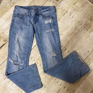 American Eagle ripped up jeans